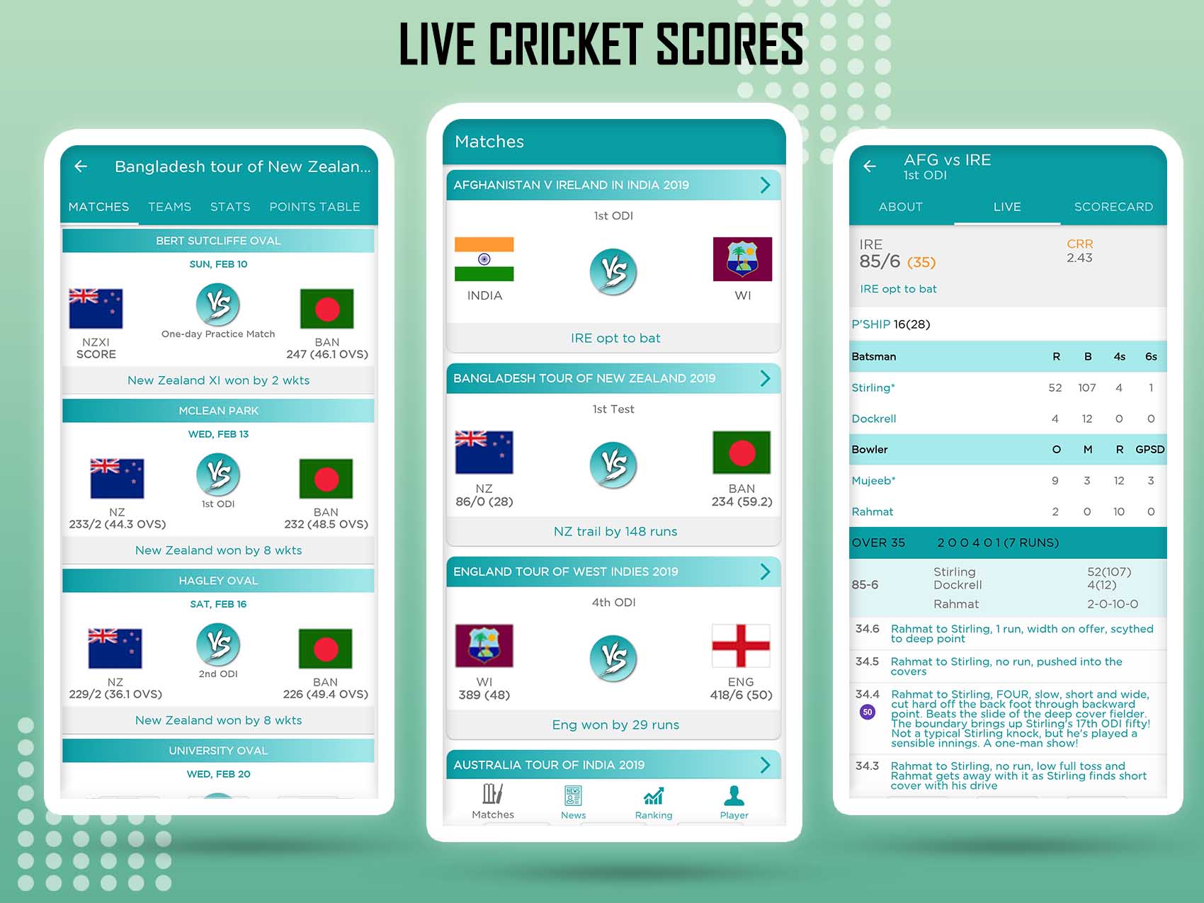 Live cricket scores